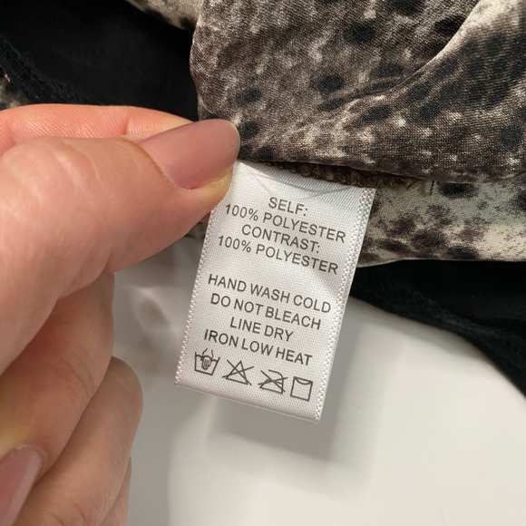 ee: some Wrap Satin Bodysuit color snake Women’s size Small - Picture 12 of 14